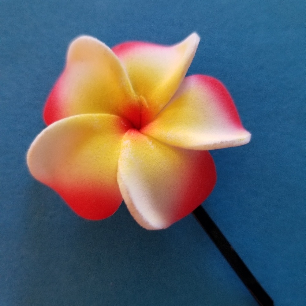 New bobby pin hair accessory  Hawaiian flower